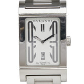 ブルガリ レッタンゴロ 腕時計 RT45S 自動巻き ホワイト文字盤 ステンレススチール メンズ BVLGARI 【中古】